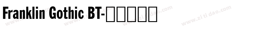 Franklin Gothic BT字体转换